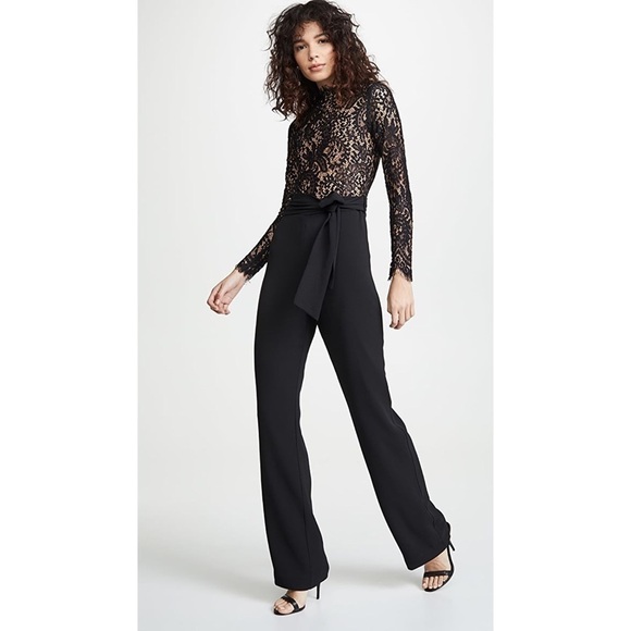Misha Collection Allegra Black Jumpsuit - Picture 1 of 13